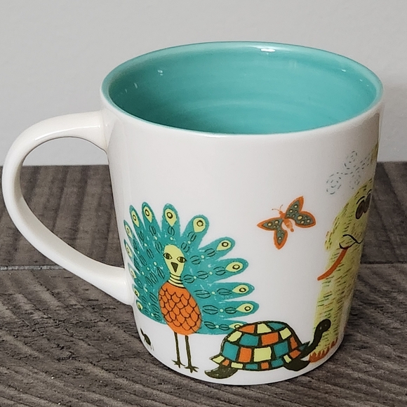 Starbucks 2008 Bone China Kids Baby Zoo Animals Coffee Mug Cup 8 oz Gift - Picture 4 of 6